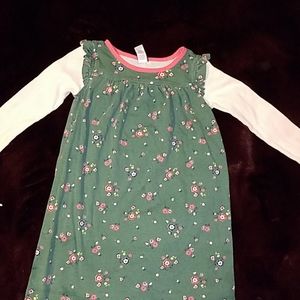 Green floral dress from tea collection sz 7